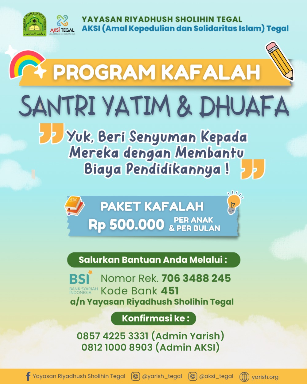 PROGRAM KAFALAH SANTRI YATIM DAN DHUAFA PROGRAM KAFALAH SANTRI YATIM DAN DHUAFA