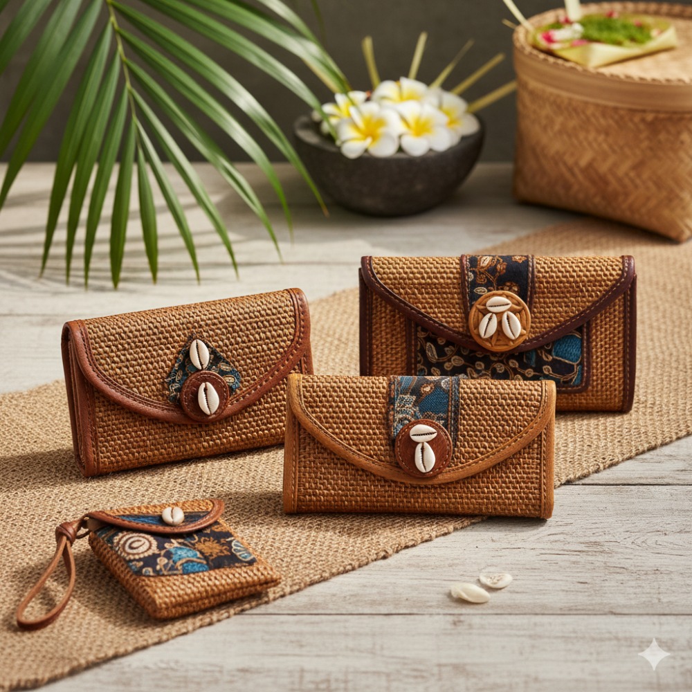 Dompet Anyaman Rotan dan Ate Dompet Anyaman Rotan dan Ate