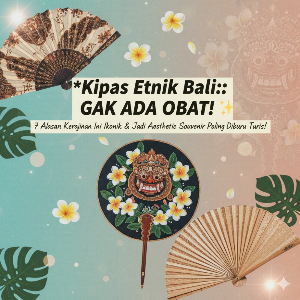 Kipas Etnik Bali: GAK ADA OBAT! ✨ 7 Alasan Kerajinan Ini Ikonik & Jadi Aesthetic Souvenir Paling Diburu Turis! Kipas Etnik Bali: GAK ADA OBAT! ✨ 7 Alasan Kerajinan Ini Ikonik & Jadi Aesthetic Souvenir Paling Diburu Turis!
