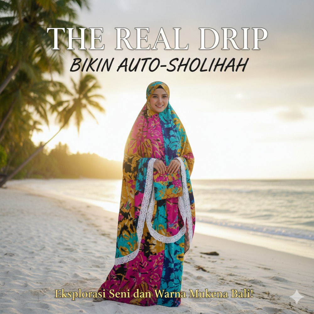 The Real Drip Bikin Auto-Sholihah: Eksplorasi Seni dan Warna Mukena Bali! The Real Drip Bikin Auto-Sholihah: Eksplorasi Seni dan Warna Mukena Bali!