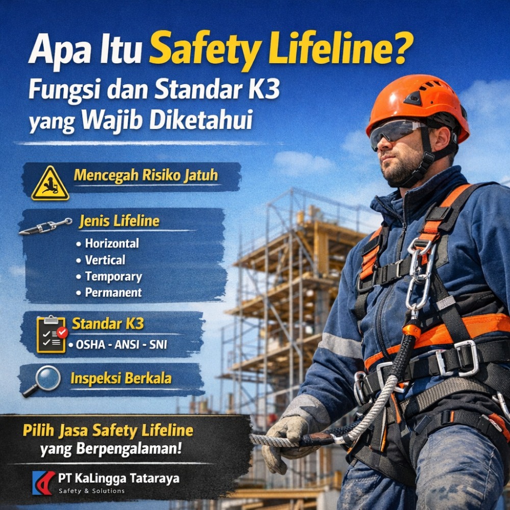 Apa Itu Safety Lifeline? Fungsi dan Standar K3 yang Wajib Diketahui Apa Itu Safety Lifeline? Fungsi dan Standar K3 yang Wajib Diketahui