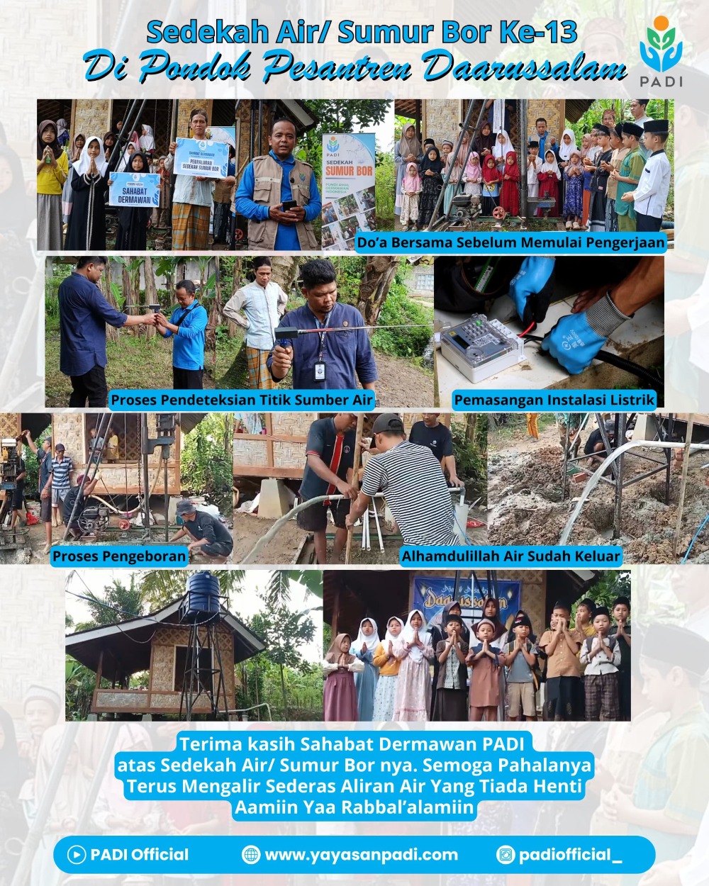 Sedekah Sumur Bor 13 Sedekah Sumur Bor 13