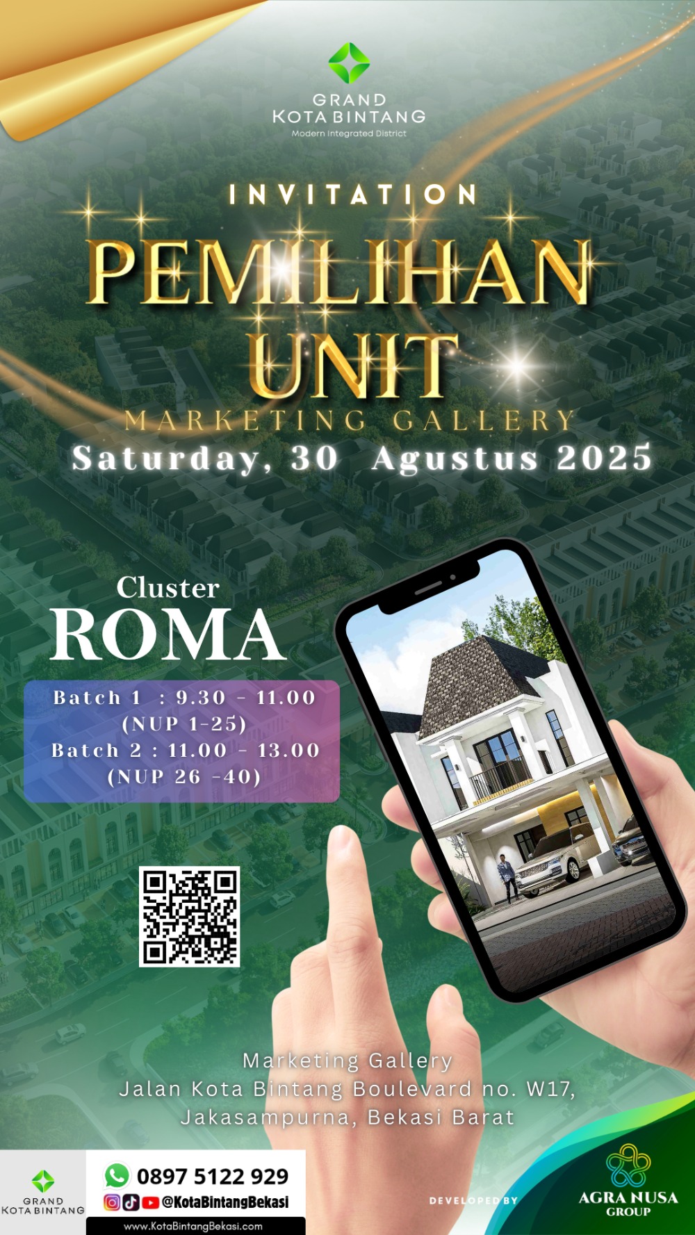 Launching Cluster Roma Grand Kota Bintang Launching Cluster Roma Grand Kota Bintang