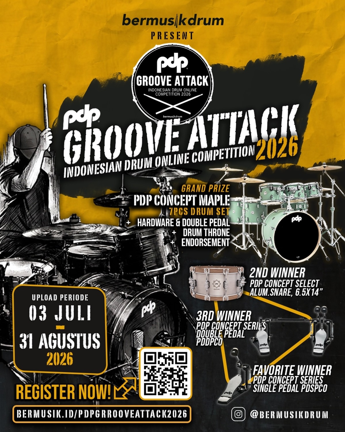 PDP Groove Attack Indonesian Drum Online Competition 2026 PDP Groove Attack Indonesian Drum Online Competition 2026