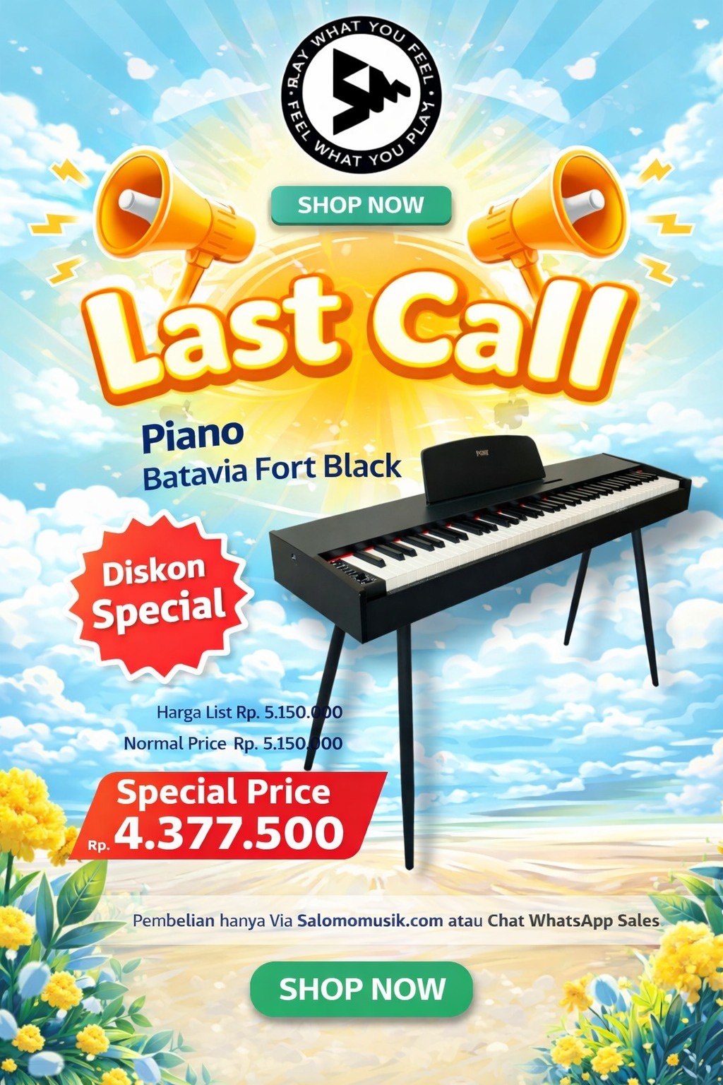 LAST CALL! Piano Batavia Fort Black Harga Spesial! LAST CALL! Piano Batavia Fort Black Harga Spesial!