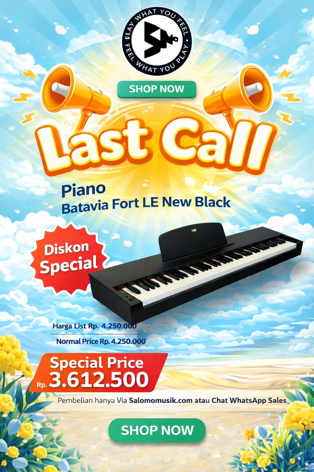 LAST CALL! Piano Batavia Fort LE New Black Harga Spesial! LAST CALL! Piano Batavia Fort LE New Black Harga Spesial!