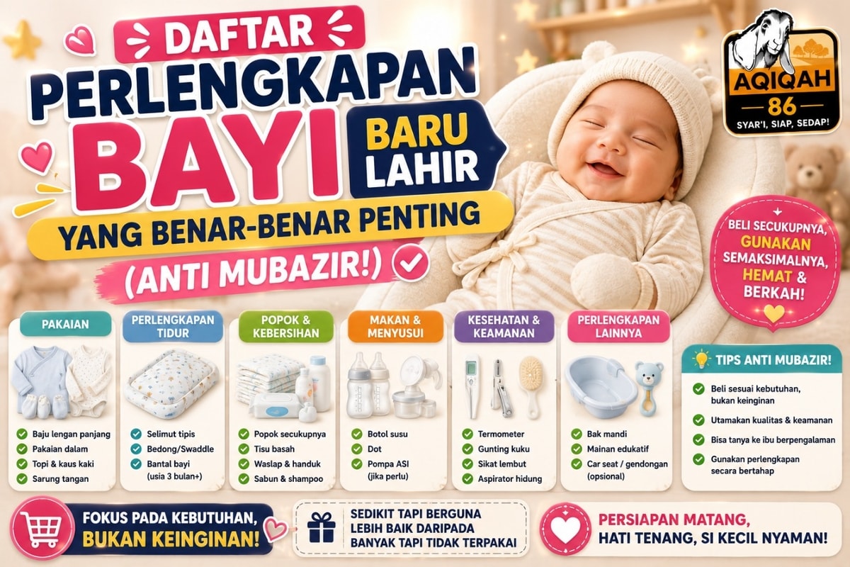 Daftar Perlengkapan Bayi Baru Lahir yang Benar-Benar Penting (Anti Mubazir!) Daftar Perlengkapan Bayi Baru Lahir yang Benar-Benar Penting (Anti Mubazir!)