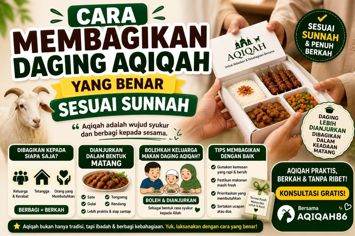 Cara Membagikan Daging Aqiqah yang Benar Sesuai Sunnah Cara Membagikan Daging Aqiqah yang Benar Sesuai Sunnah