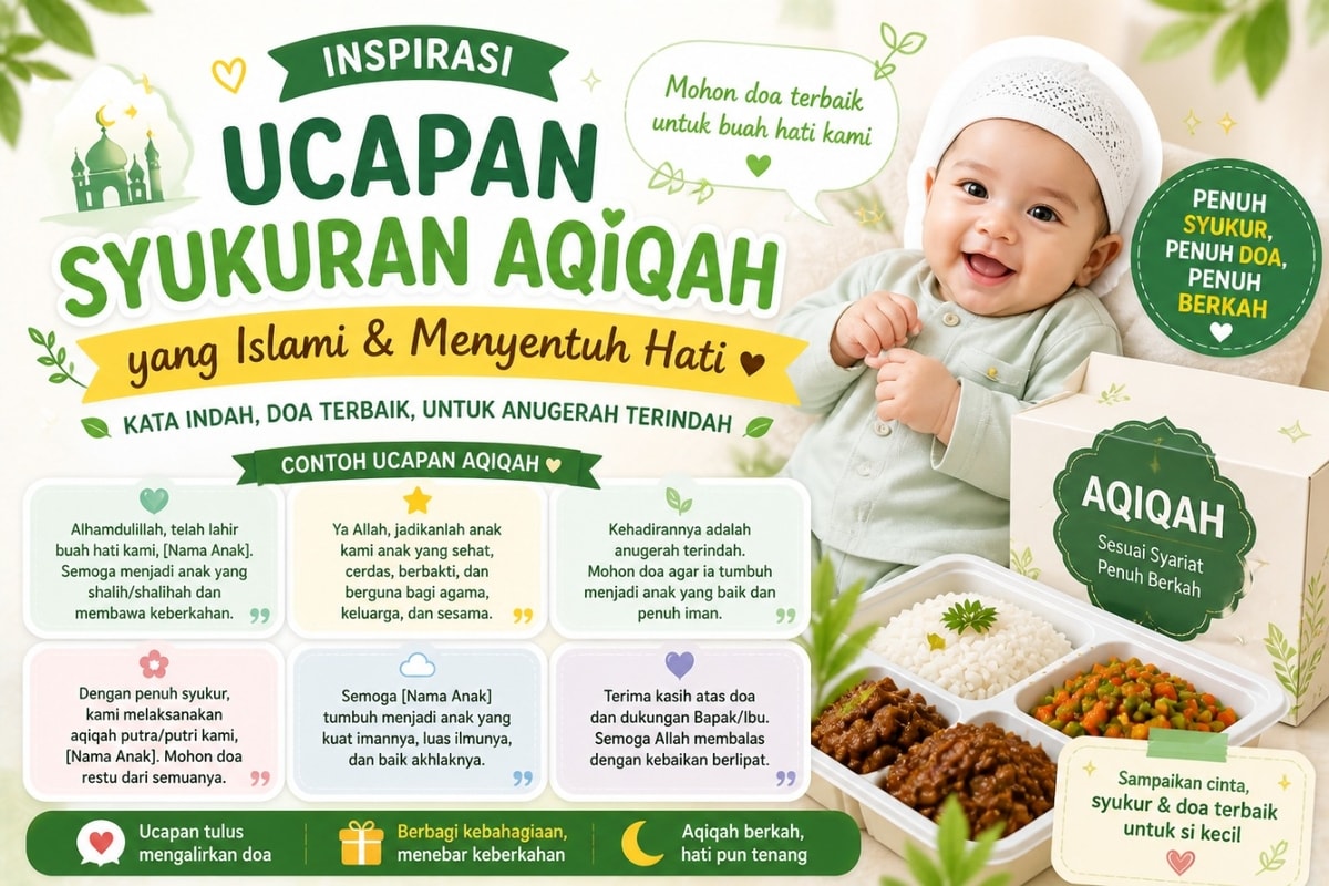 Inspirasi Ucapan Syukuran Aqiqah yang Islami dan Menyentuh Hati Inspirasi Ucapan Syukuran Aqiqah yang Islami dan Menyentuh Hati