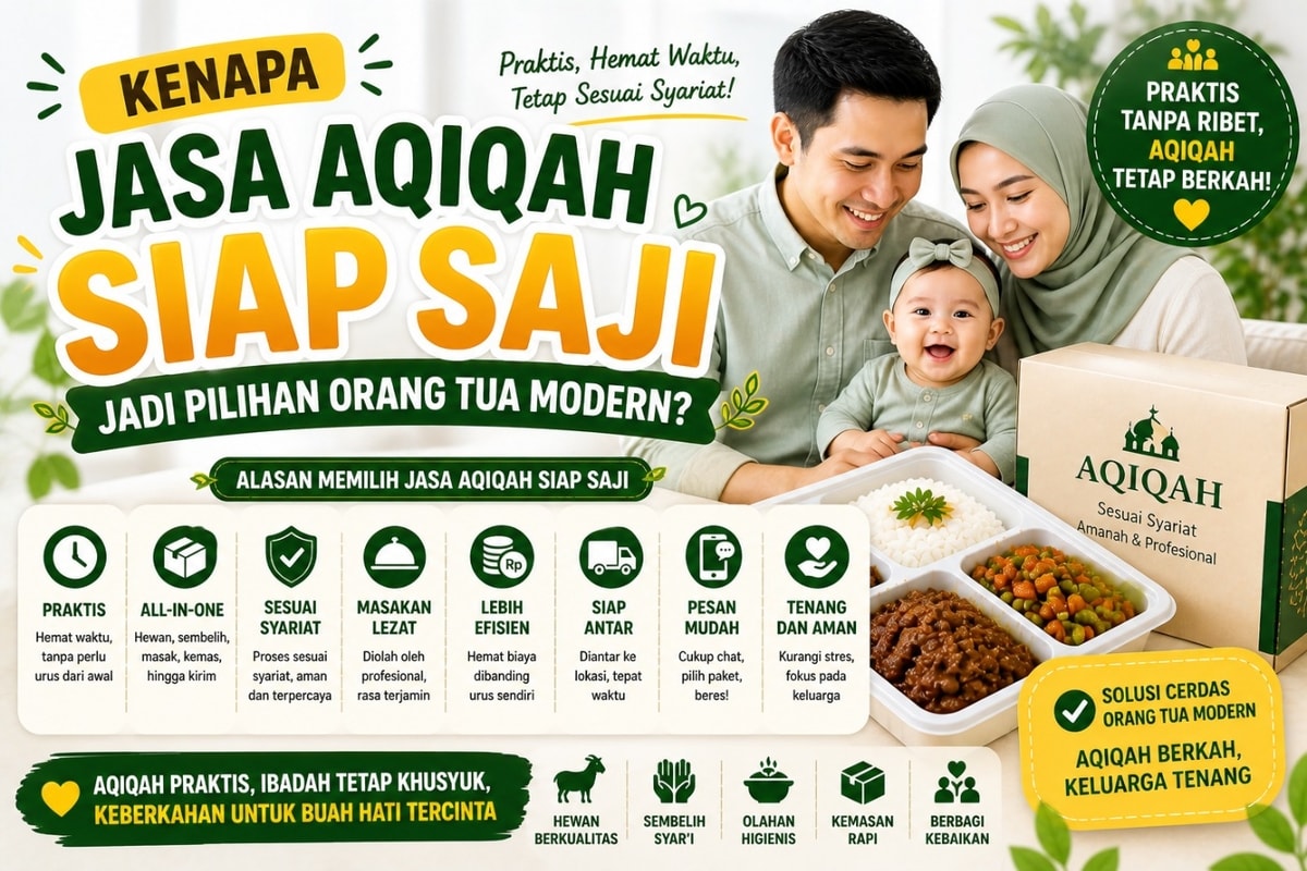 Kenapa Jasa Aqiqah Siap Saji Jadi Pilihan Orang Tua Modern? Kenapa Jasa Aqiqah Siap Saji Jadi Pilihan Orang Tua Modern?
