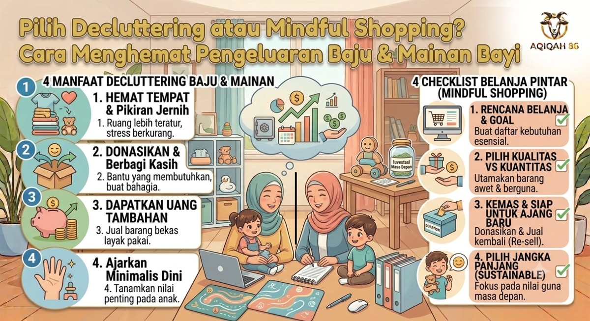 Pilih Decluttering atau Mindful Shopping? Cara Menghemat Pengeluaran Baju & Mainan Bayi Pilih Decluttering atau Mindful Shopping? Cara Menghemat Pengeluaran Baju & Mainan Bayi