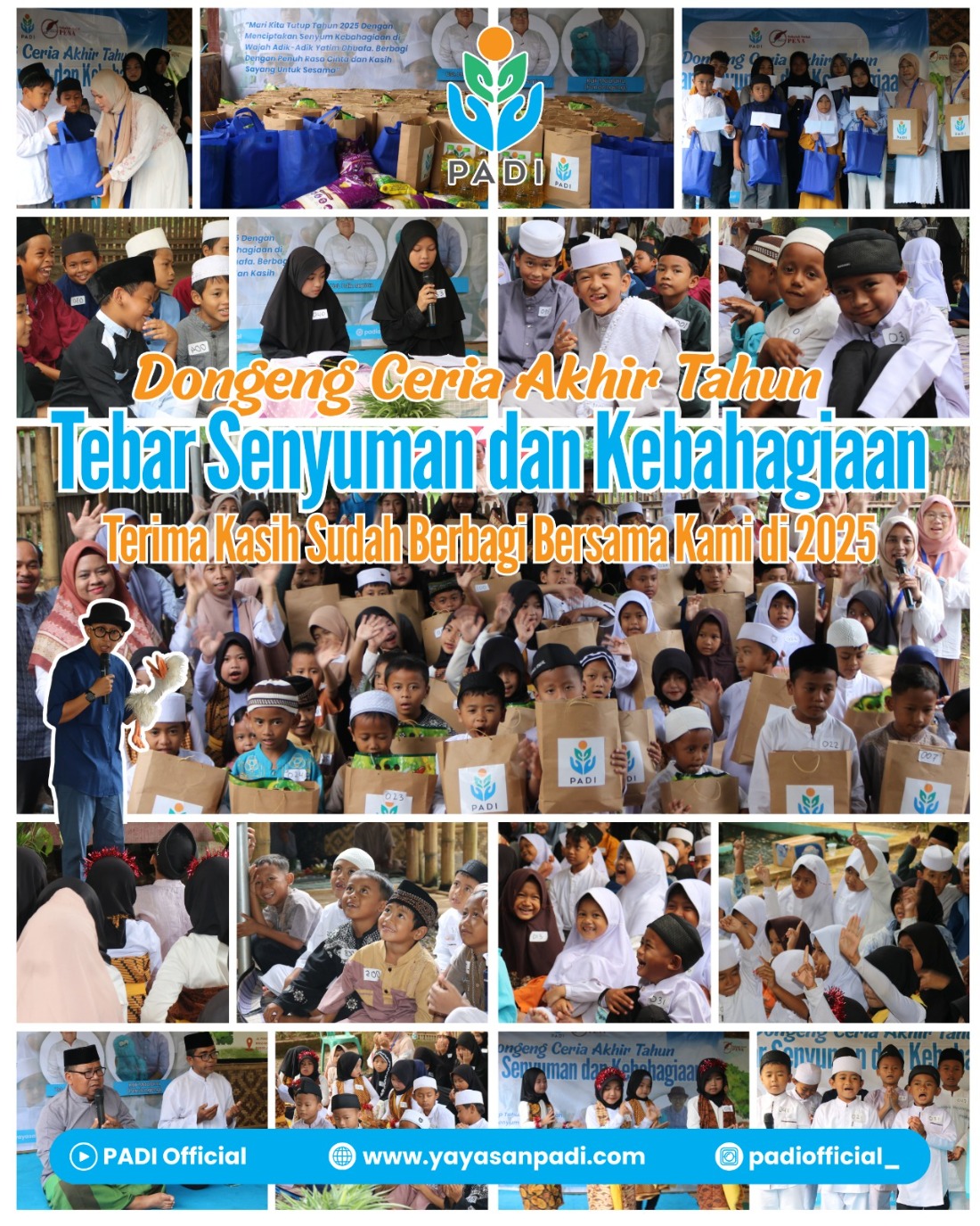 Dongeng ceria berbagi kebahagiaan Akhir tahun Dongeng ceria berbagi kebahagiaan Akhir tahun