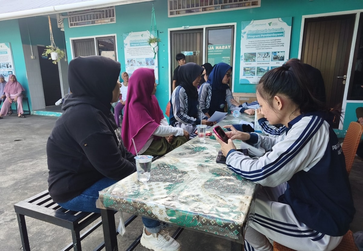 Screening kesehatan usai senam Screening kesehatan usai senam