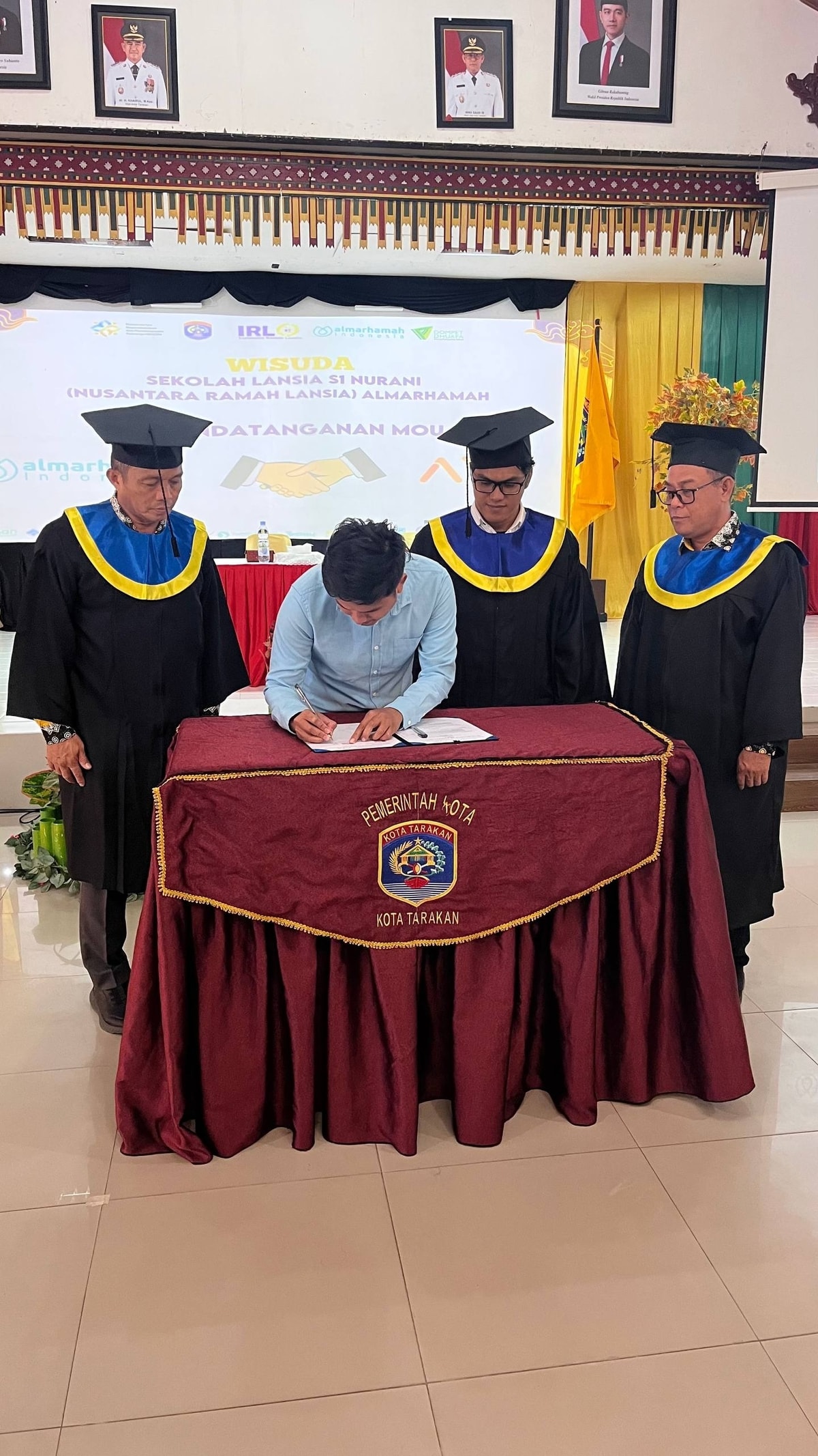 Muhammad Abrar Putra Siregar menandatangani Mou Muhammad Abrar Putra Siregar menandatangani Mou