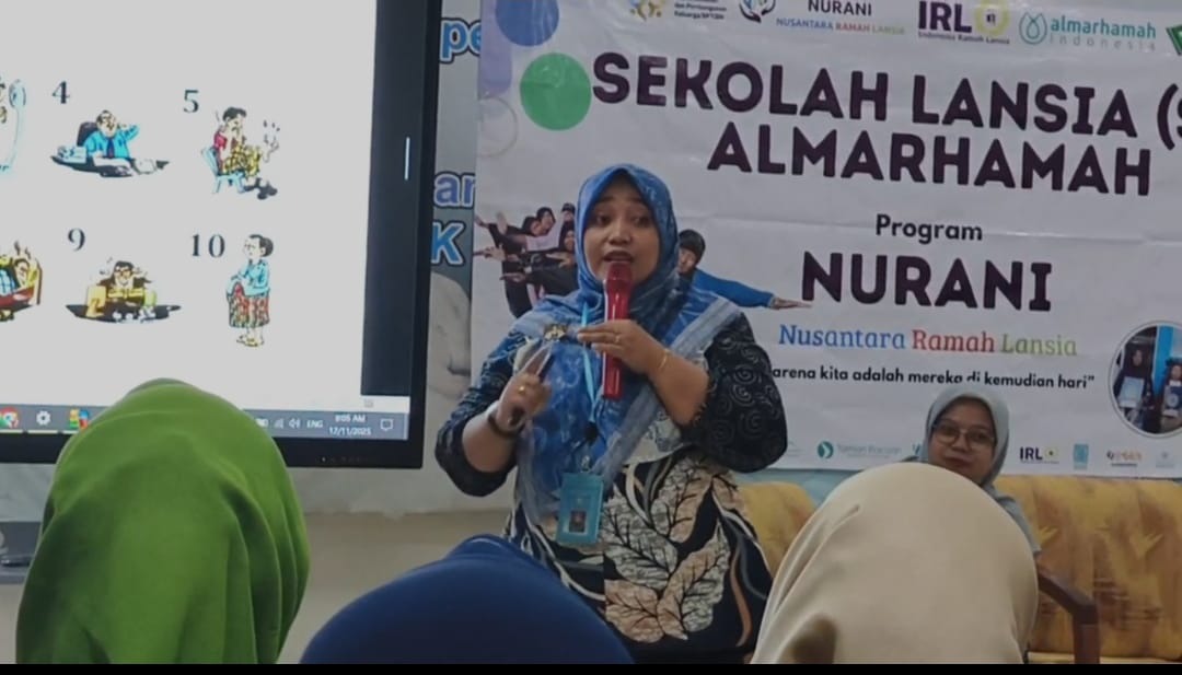 Pemateri Apresiasi Sekolah Lansia NURANI sebagai Ruang Edukasi Lansia yang Konsisten dan Humanis Pemateri Apresiasi Sekolah Lansia NURANI sebagai Ruang Edukasi Lansia yang Konsisten dan Humanis