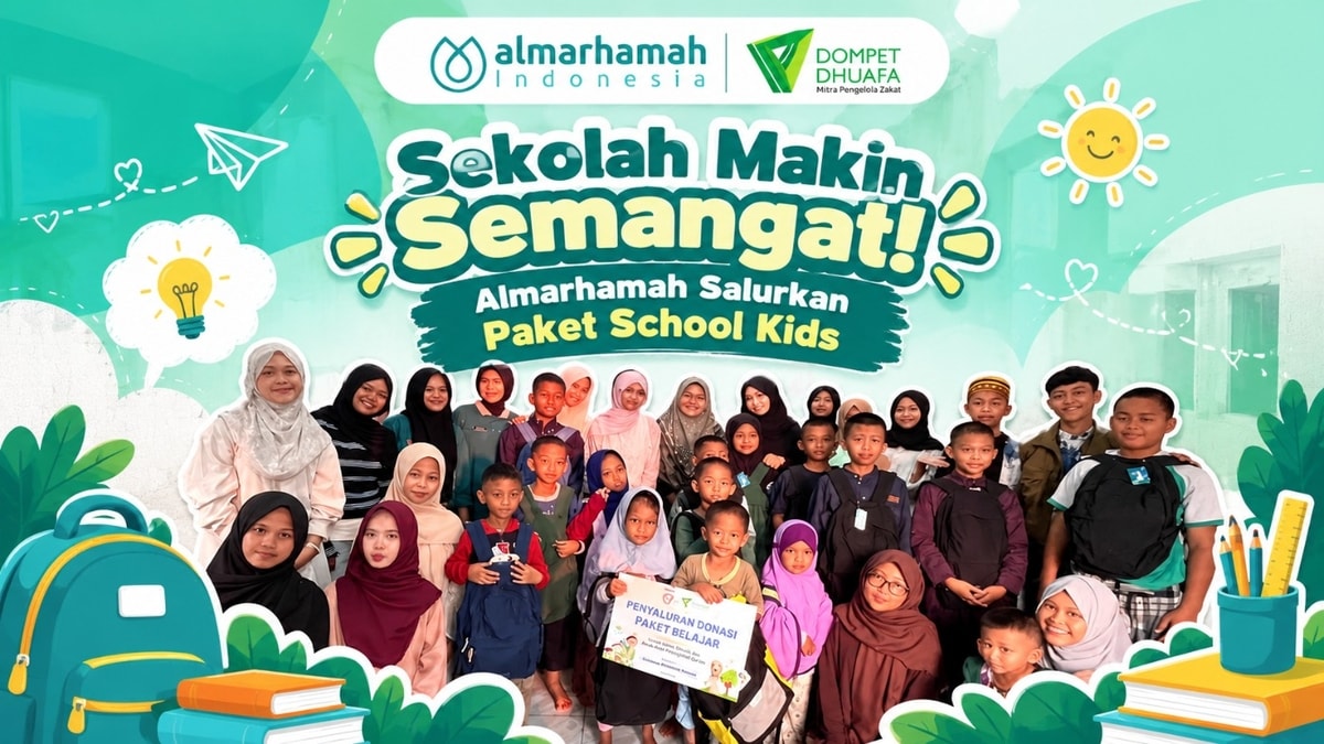 Sekolah Makin Semangat! Almarhamah Salurkan Paket School Kids Sekolah Makin Semangat! Almarhamah Salurkan Paket School Kids