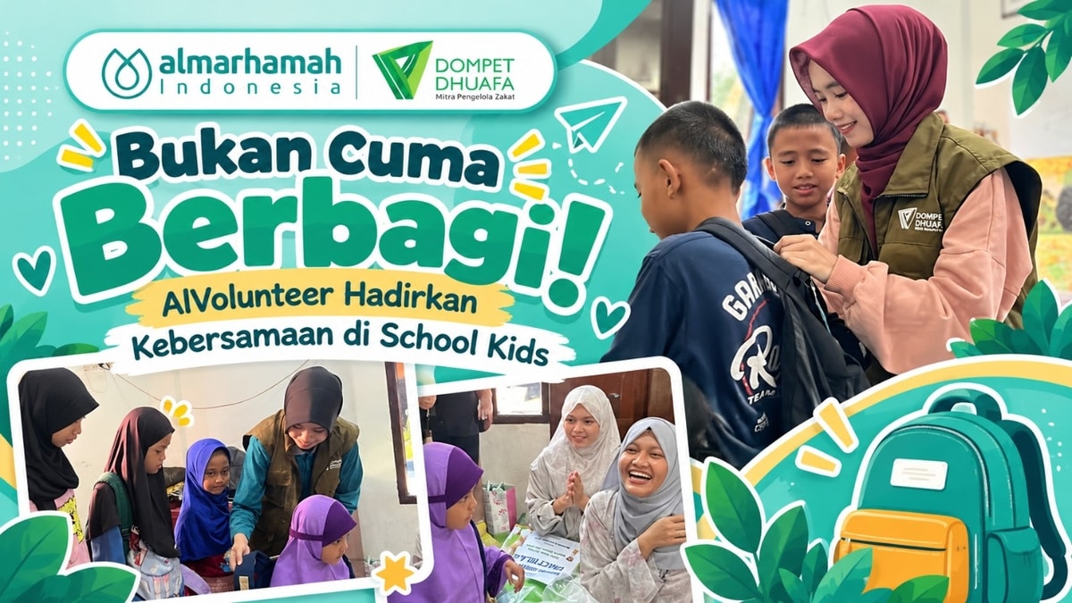 Bukan Cuma Berbagi! AlVolunteer Hadirkan Kebersamaan di School Kids Bukan Cuma Berbagi! AlVolunteer Hadirkan Kebersamaan di School Kids