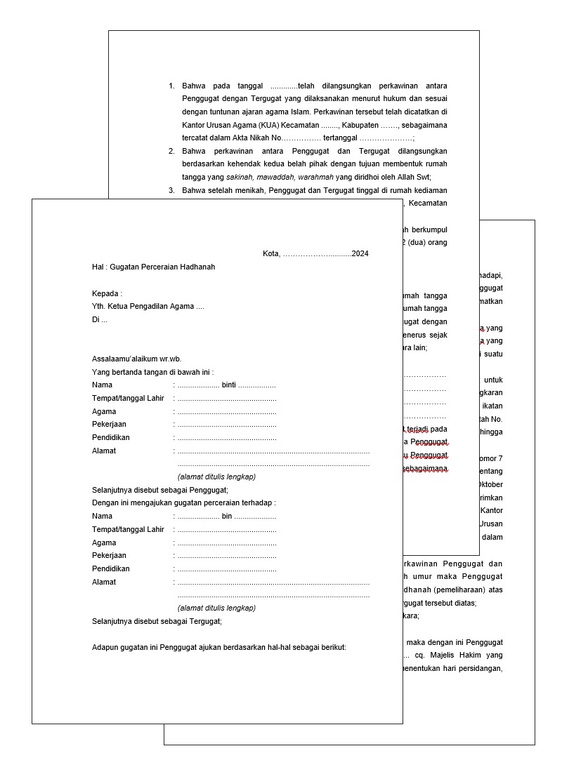 surat cerai surat cerai