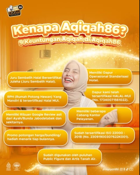 Kenapa Harus Memilih Aqiqah86? Kenapa Harus Memilih Aqiqah86?