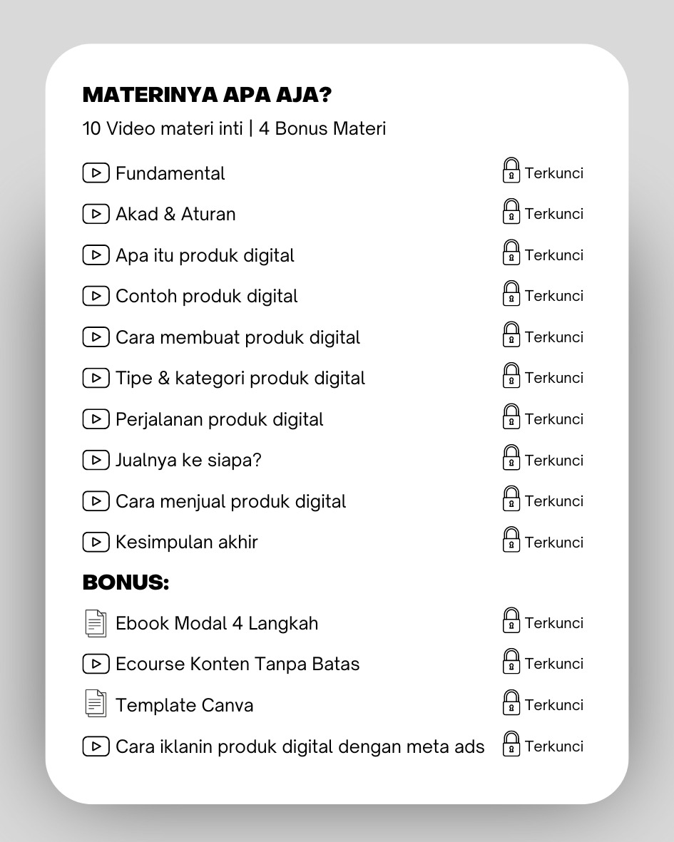 Materi ecourse DCP