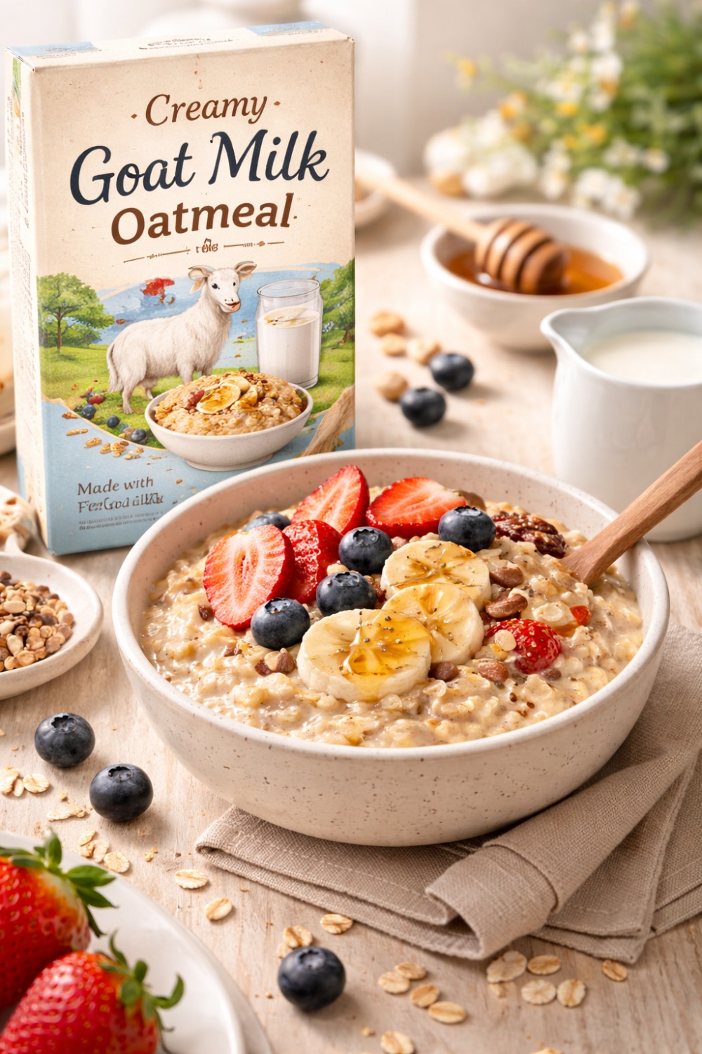 Creamy Goat Milk Oatmeal (Praktis & Sehat)