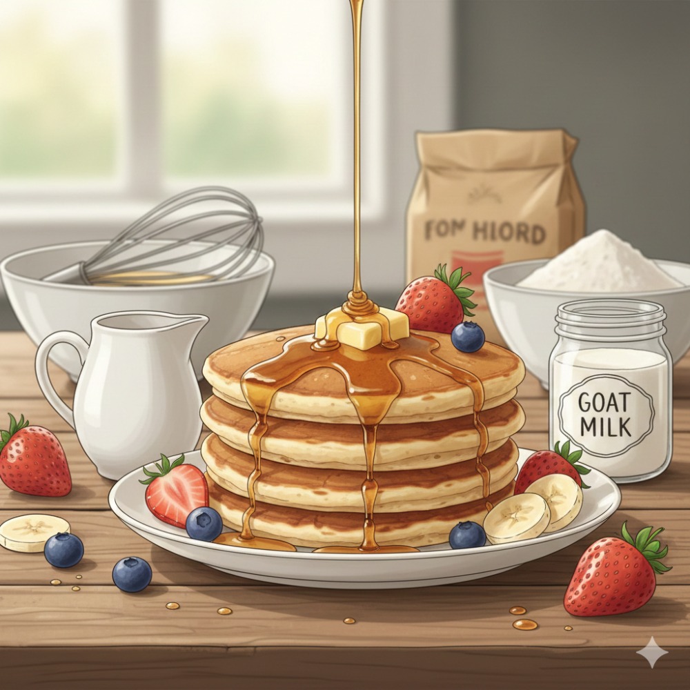 Fluffy Goat Milk Pancakes (Menu Favorit Keluarga)
