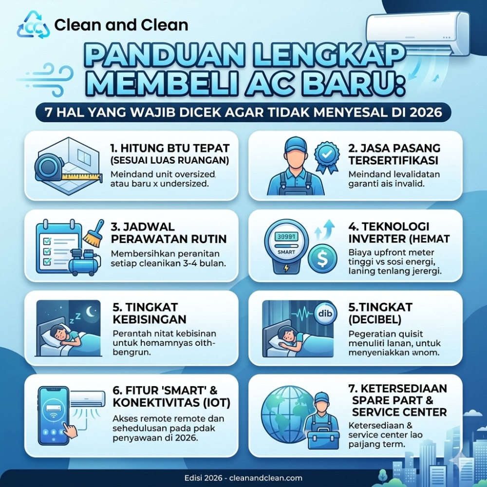 Panduan Lengkap Membeli AC Baru: 7 Hal yang Wajib Dicek Agar Tidak Menyesal di 2026