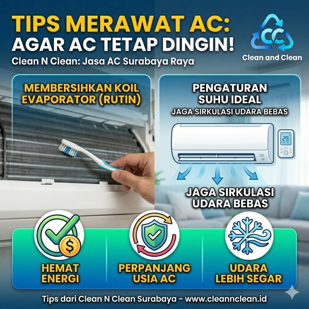 Tips merawat AC agar AC Tetap Dingin