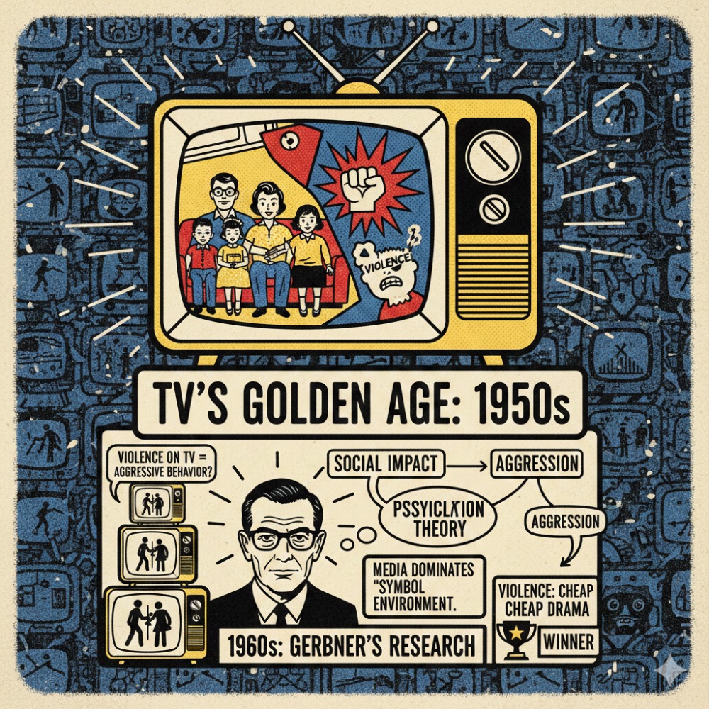 Ilustrasi The Rise of TV era (Gemini)