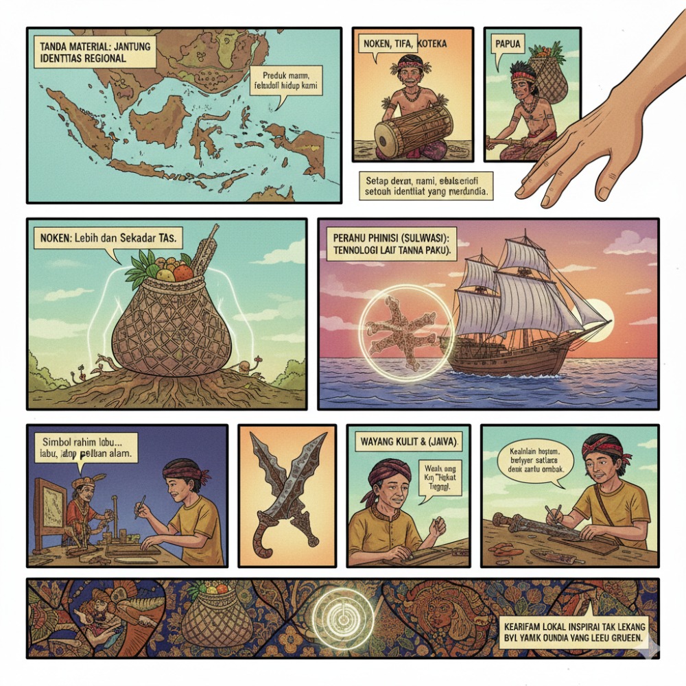 Ilustrasi pemetaan produk indonesia - Gemini