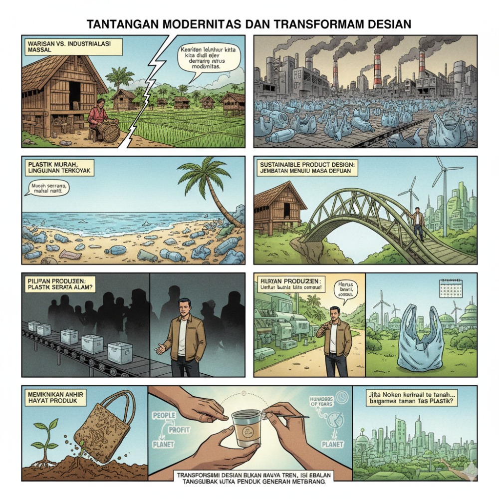 Ilustrasi Tantangan Modernitas - Gemini