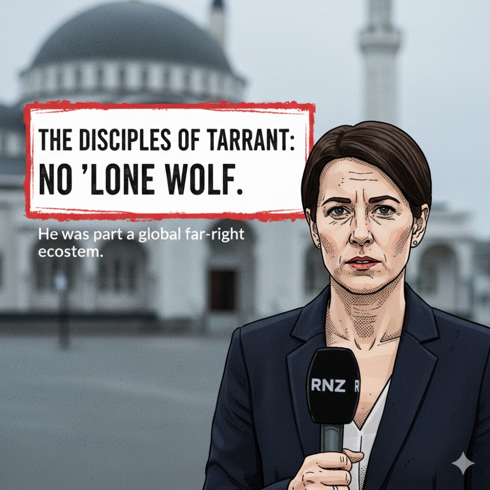 Ilustrasi liputan kejadian Christchurch - Gemini