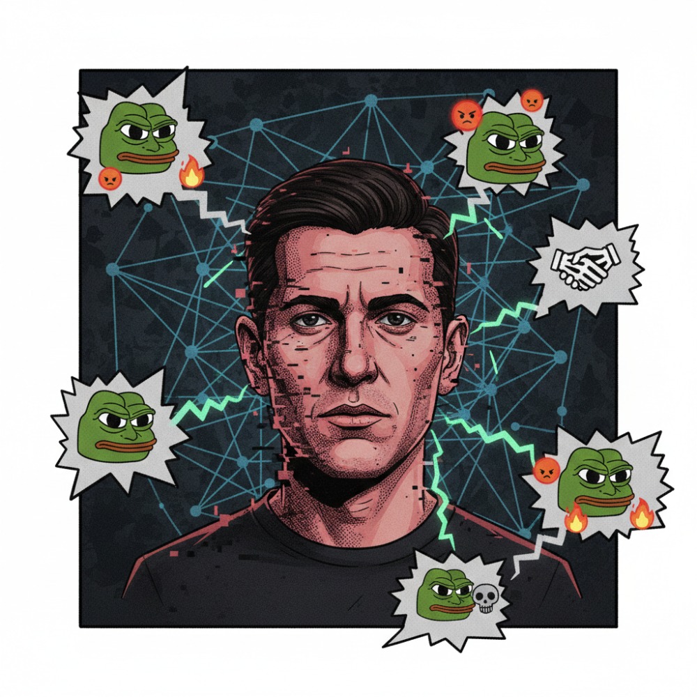 Ilustrasi terbenam dalam konten ekstrem - Gemini