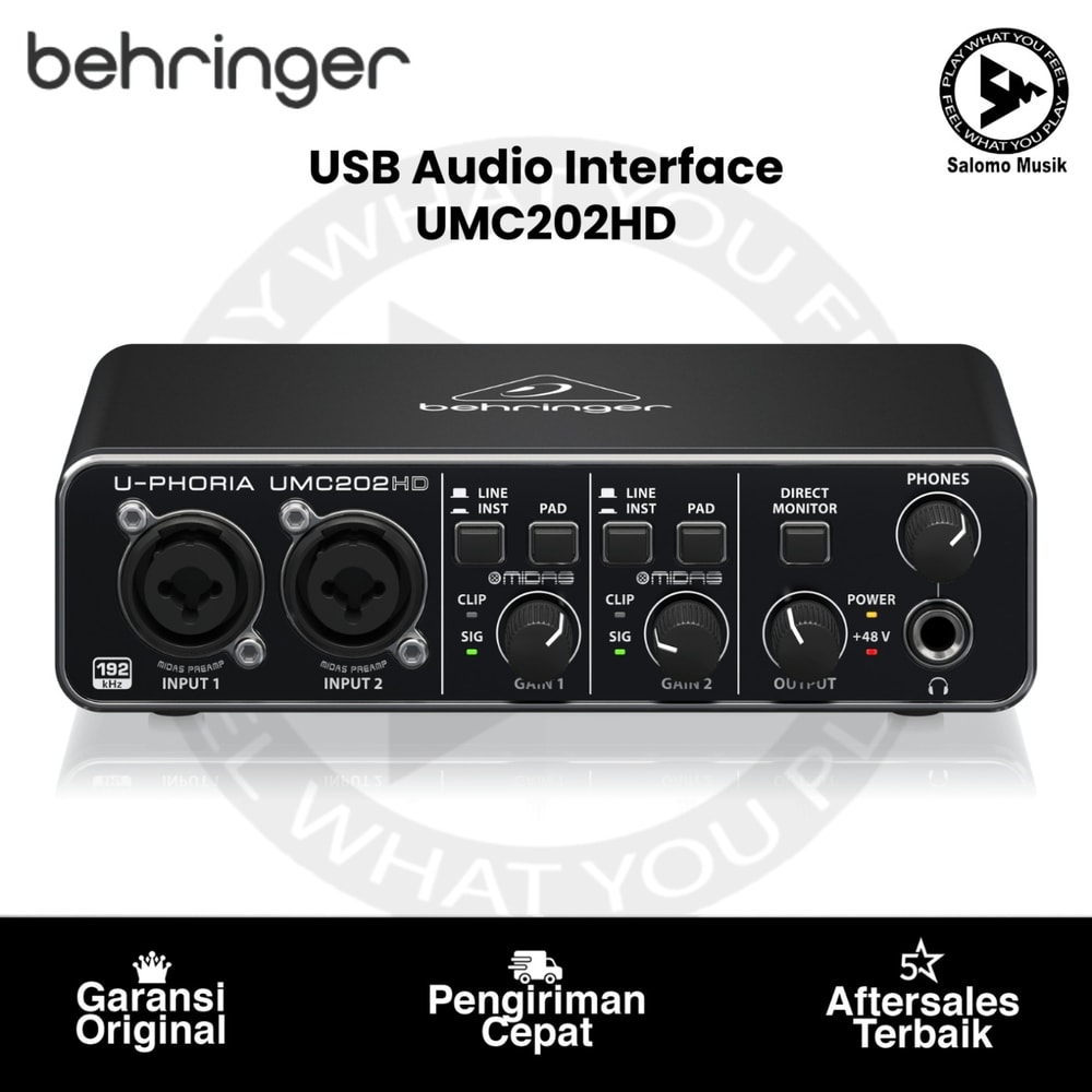 USB Audio Interface Behringer UMC202HD