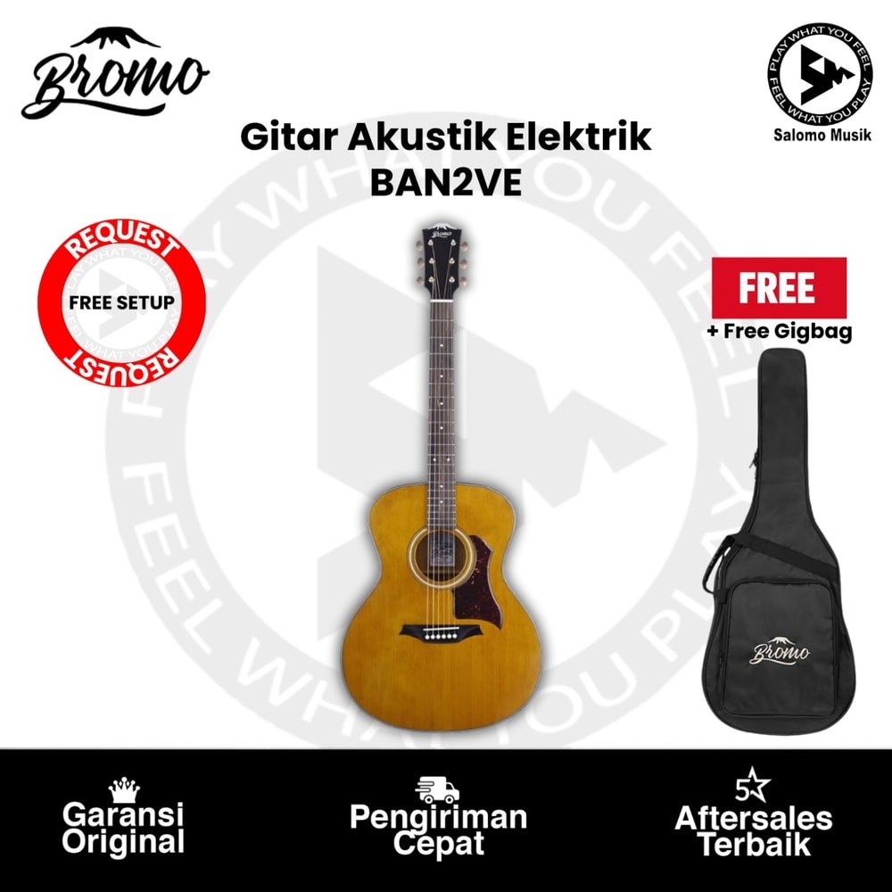 Gitar Akustik Elektrik Bromo BAN2VE