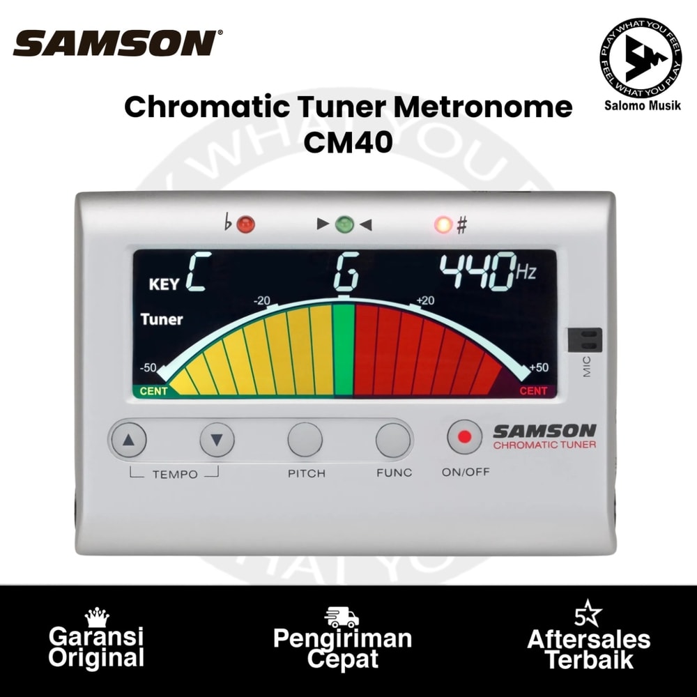 Chromatic Tuner Metronome Samson CM40 SACM40