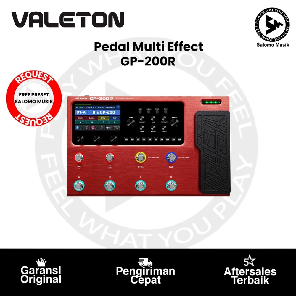 Pedal Multi Effect VALETON GP-200R Multi-Effects Processor