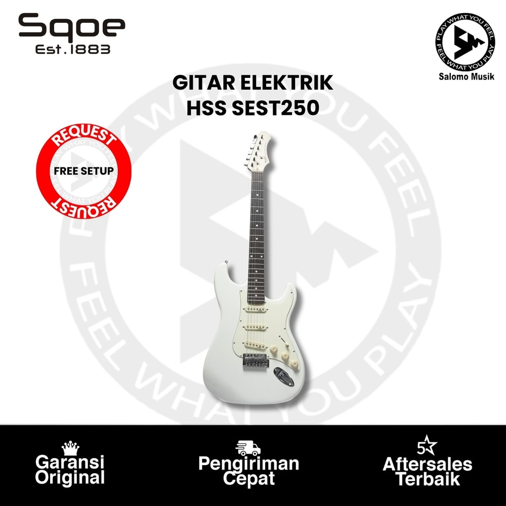 Gitar Elektrik Sqoe HSS SEST250 Varian Warna Original