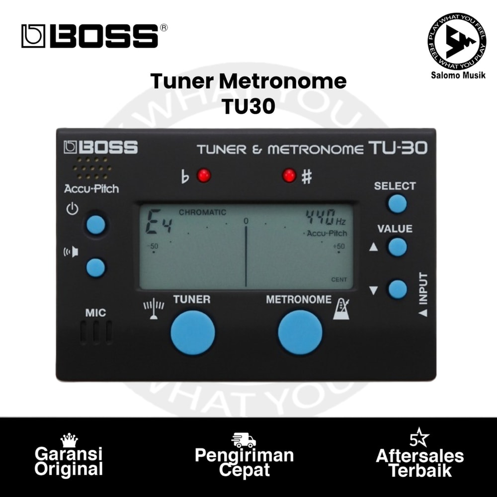 Tuner Metronome BOSS TU-30 Metronome and Tuner