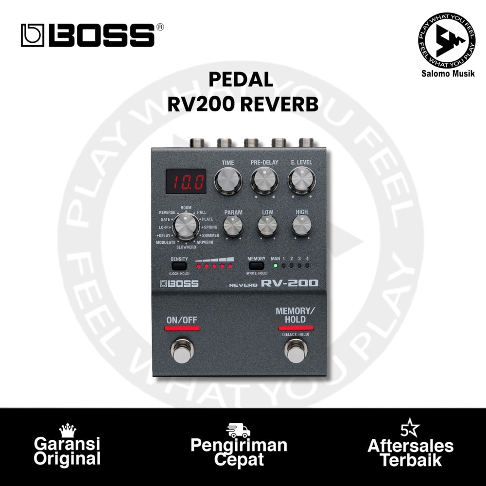 Pedal Effect BOSS RV-200 Reverb Pedal