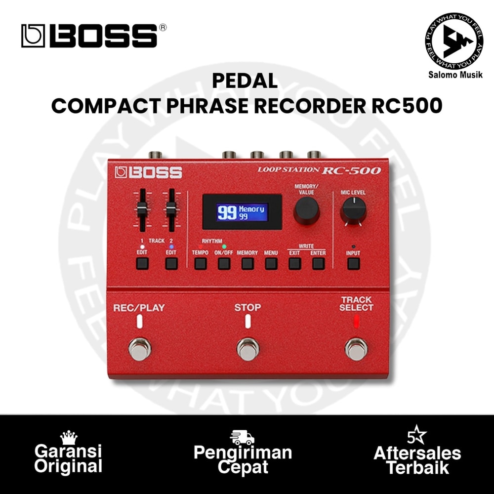 Pedal Effect BOSS Boss RC-500 Loop Station Compact Phrase Recorder Pedal