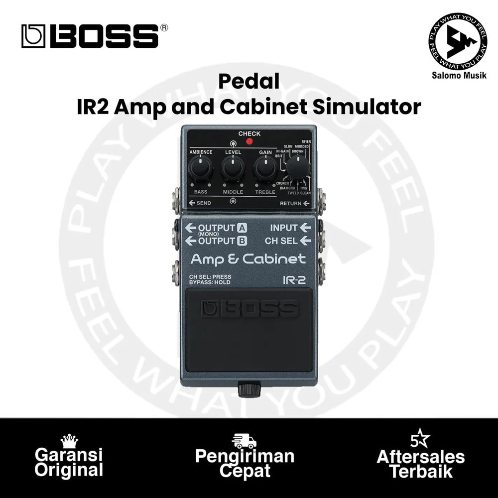 Pedal Effect BOSS IR-2 Amp and Cabinet Simulator Pedal
