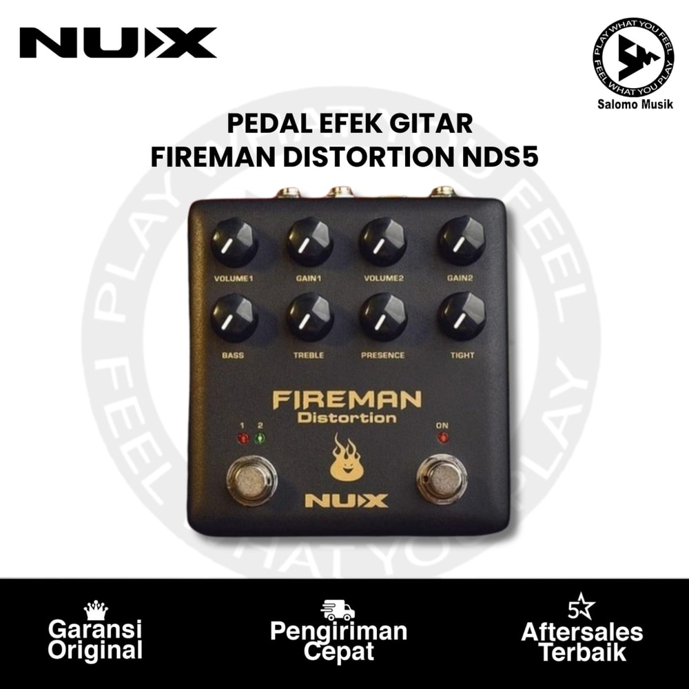 Pedal Effect Gitar NUX NDS-5 Fireman Distortion