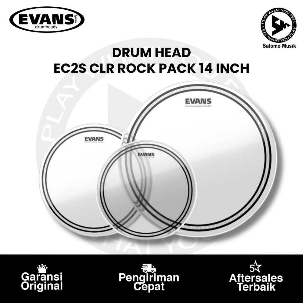 Drumhead EVANS EC2SHDDR EC2S HDD EPP Clear Rock Pack 14 Inch