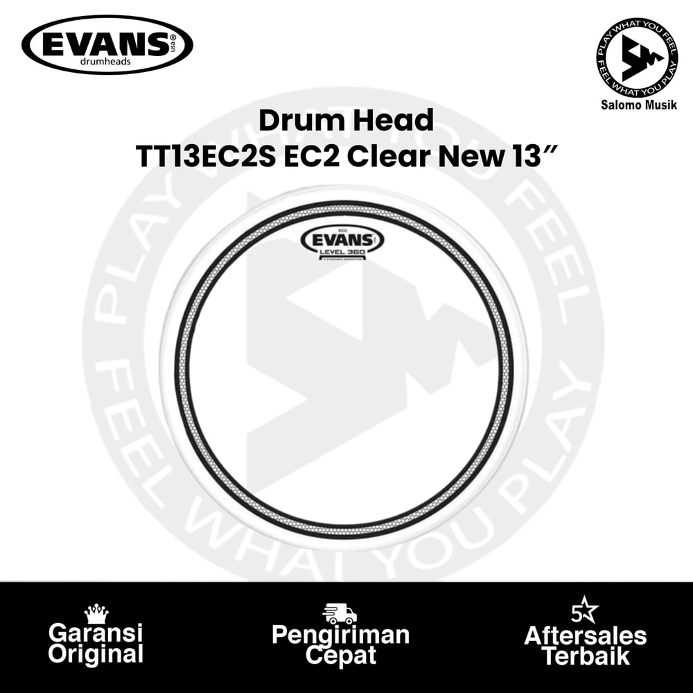 Drumhead Evans TT13EC2S EC2 Clear 13 Inch