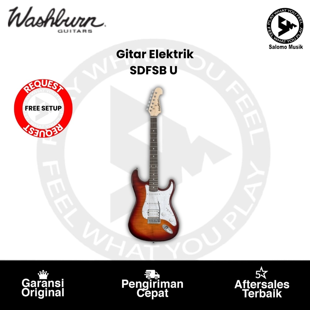 Gitar Elektrik Washburn SDFSB U Sonamaster Deluxe Original
