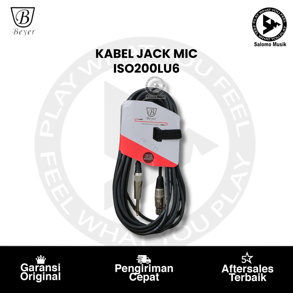 Kabel Jack Microphone Beyer ISO200LU6 6 Meter