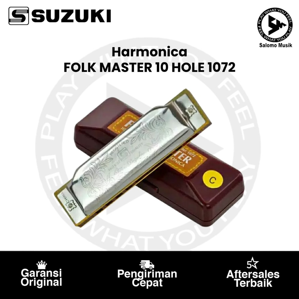 Harmonika SUZUKI Folk Master 10 Hole 1072 Varian Nada