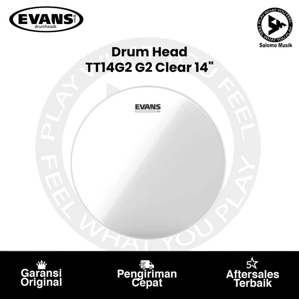 Drumhead EVANS TT14G2 G2 Clear 14 Inch