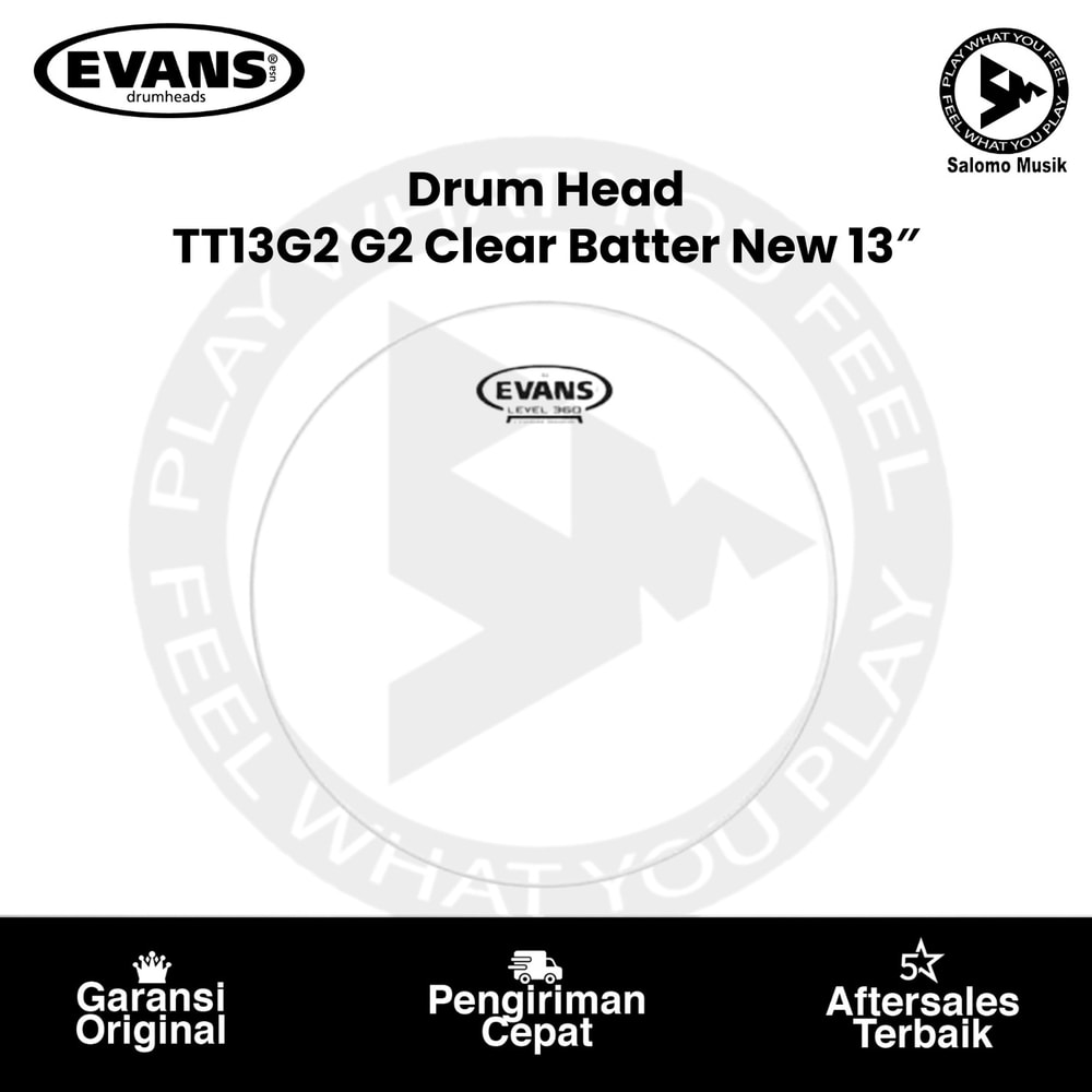 Drumhead EVANS TT13G2 G2 Clear Batter 13 Inch